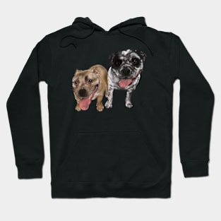 Double Trouble Bulldog and Mutt Hoodie